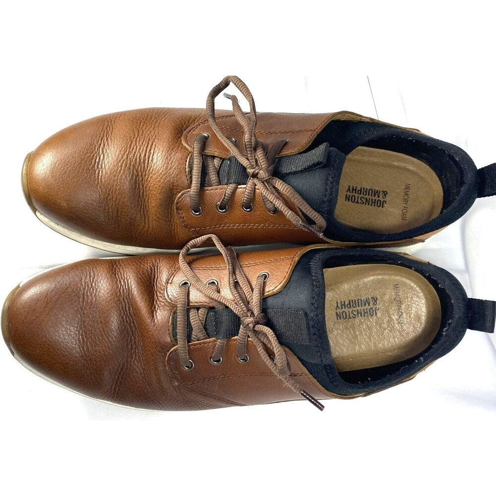 Johnston & Murphy K18 Memory Foam Brown Leather Sneaker Men's Size 11.5 M - Picture 6 of 8